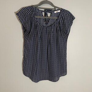 Lauren Conrad short sleeve little hearts lightweight pullover shirt top‎ blouse